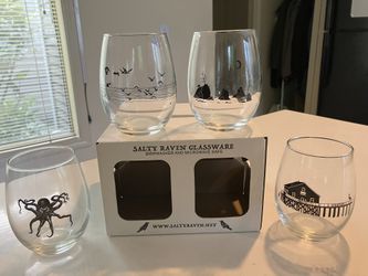 Set of Stemless Wine Glasses