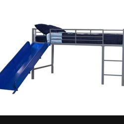 Twin Loft Bed With Slide