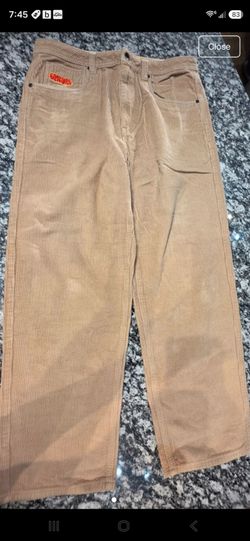 Tan Corduroy Wide Leg Pants