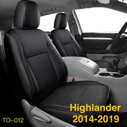  Car Seat Covers for Toyota Highlander 14—19 Three-Row 8 Seats,