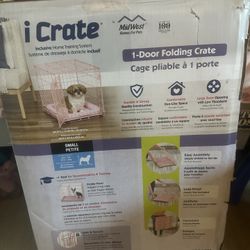 Pink Dog Crate 