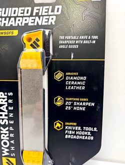 Work Sharp Guided Field Sharpener, Compact Travel Knife Sharpener Tool