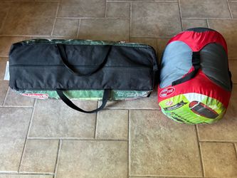 4-Person Coleman Tent and Sleeping Bag