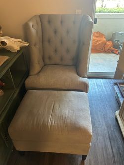 Chair and ottoman