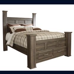 Queen bed With Storage 