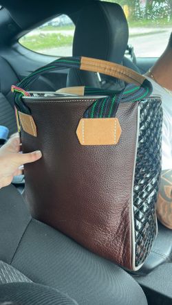 Consuela , brown/ black tote