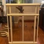 Pier 1 White Mirrored Nightstand 