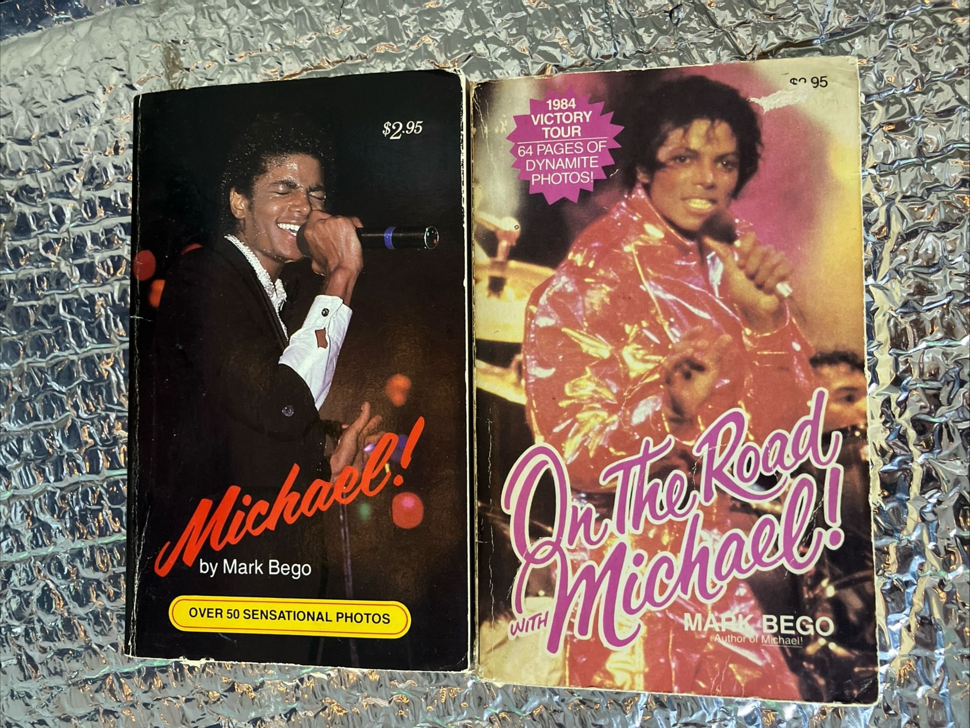 On the Road With Michael Jackson Paperback Book And Michael By Mark Bego