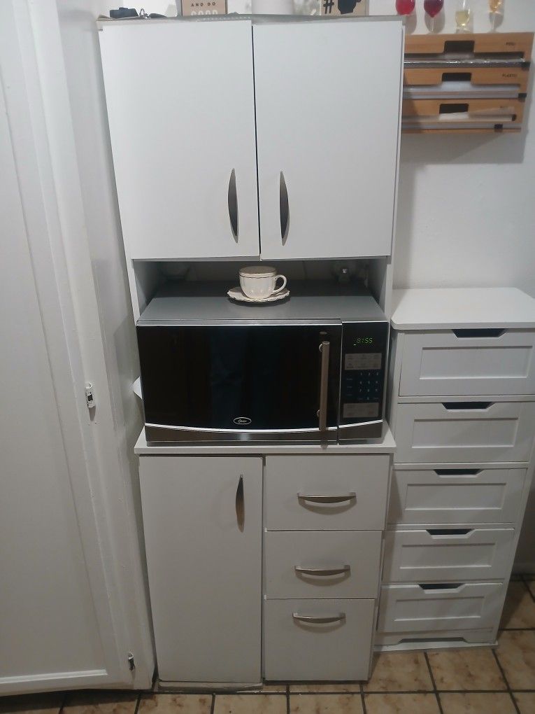 Kitchen Pantry Cabinet White