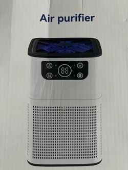 Purificadores de aire para dormitorio y hogar, con esponja de fragancia, modo de sueño, sistema de filtración 3 en 1, compacto con filtro H13 para cas