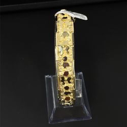 14KT Yellow Gold 8” Nugget Bracelet 55.65g  187798