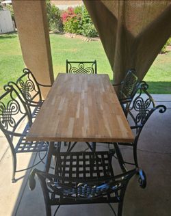 7pc patio dining Set/outdoor dining set/outdoor Furniture/Cash Only