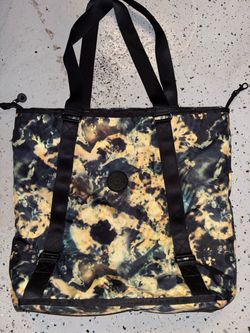 Kipling Tye-Dye Print Nylon Tote Bag