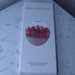  Semi Cured Gel Nail Strips ,Works with Any UV/LED Lamps, Salon-Quality, Long Lasting, Easy to Apply & Remove 