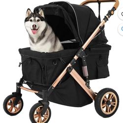 😀 Weiplehoom Premium Large Dog Stroller(hold Up To 100 Lb) 