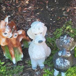 Vintage Porcelain Dogs and Deer