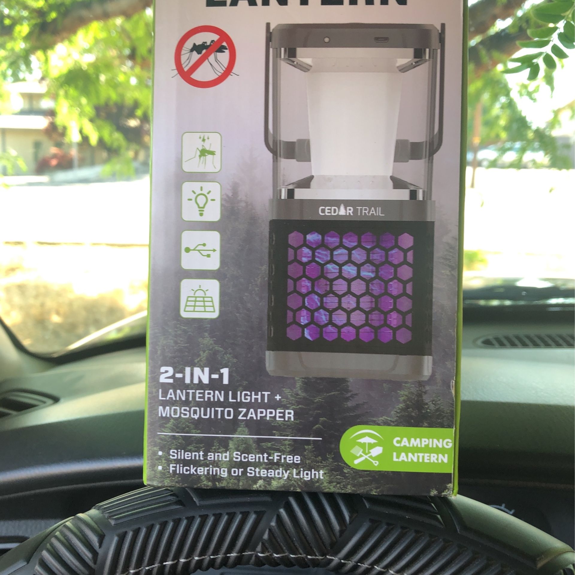 2 In 1 Solar Powered bug Zapper Lantern