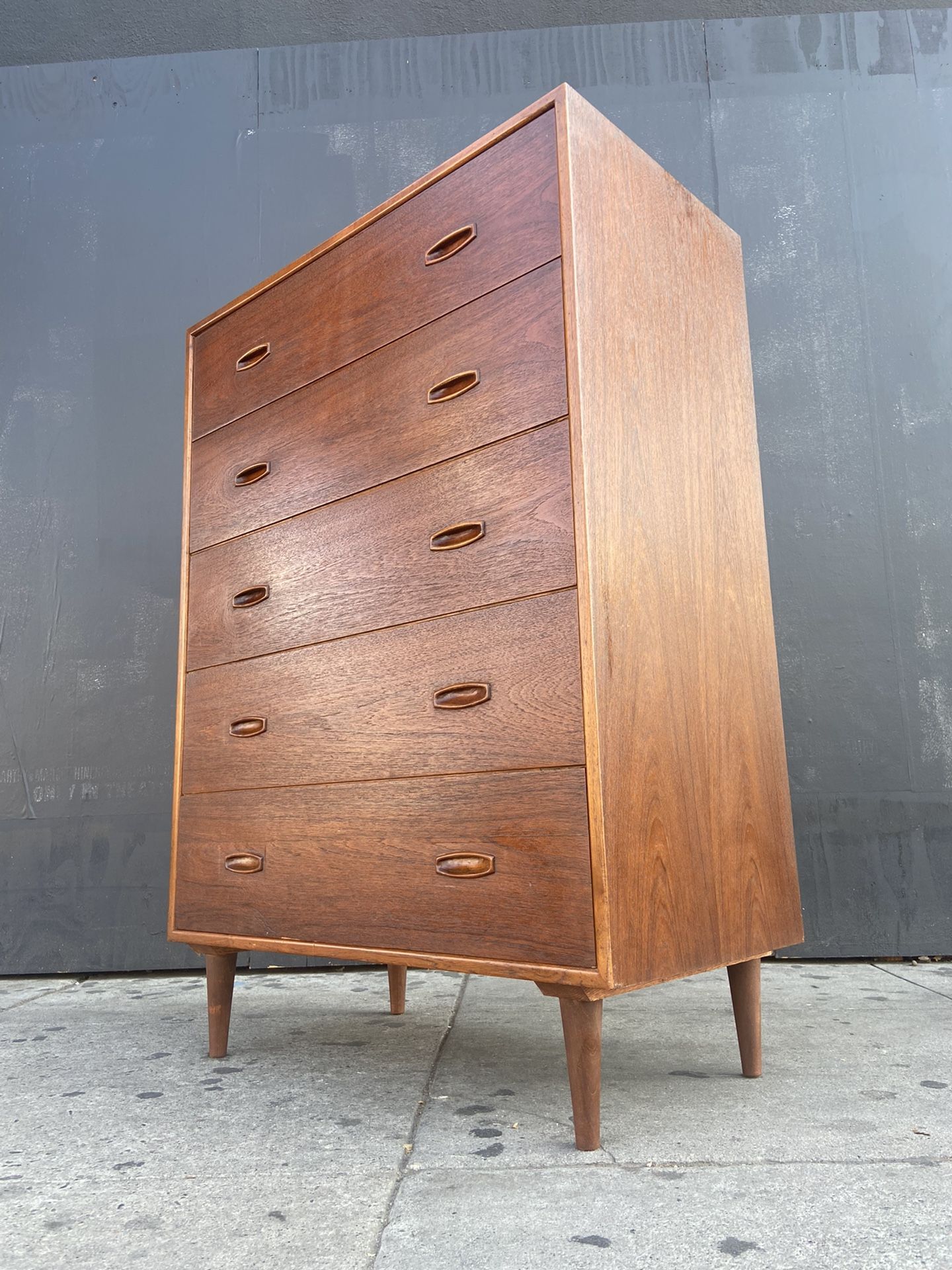 Mid Century Danish High Boy Dresser . 