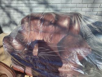 Large Brown Leather Chair