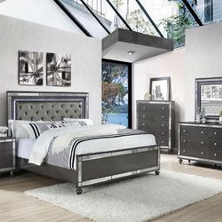Brand new Queen bedroom set (grey)
