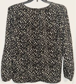 Black and Cream Blouse