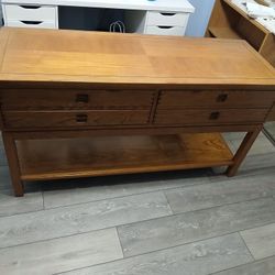 Wooden 2 Draw Table