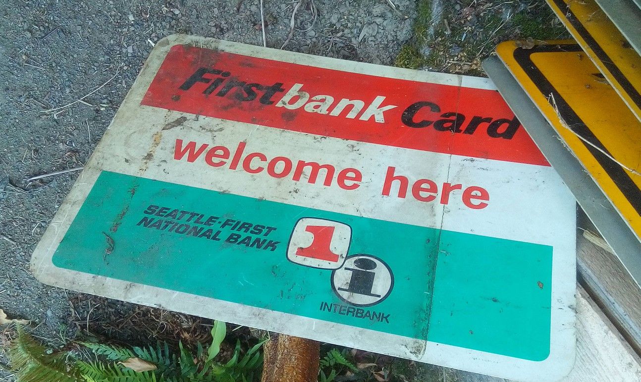 1960s Business Sign