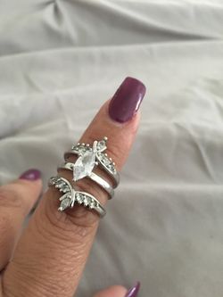 Three ring set sterling silver 925