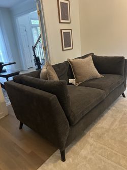 Couch, love chair and ottoman
