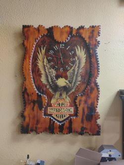 Moter  Harley Davidson clock