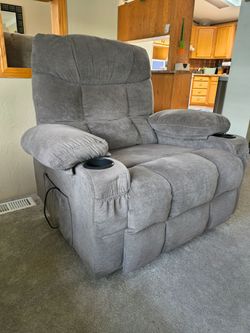 Recliner Swivel/Rocker with Heat & Message