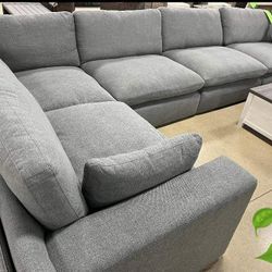 Smoke 5 Pcs Sectionals Sofas Couchs With İnterest Free Payment Options 