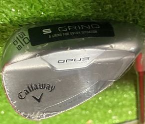 CALLAWAY OPUS PLATINUM CHROME LOB WEDGE 60°-10° (BOUNCE) S GRIND STEEL WEDGE FLEX