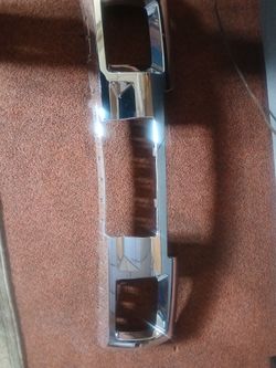 Front bumper skid plate chrome plastic
