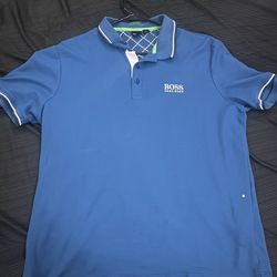 Blue Hugo Boss Polo 