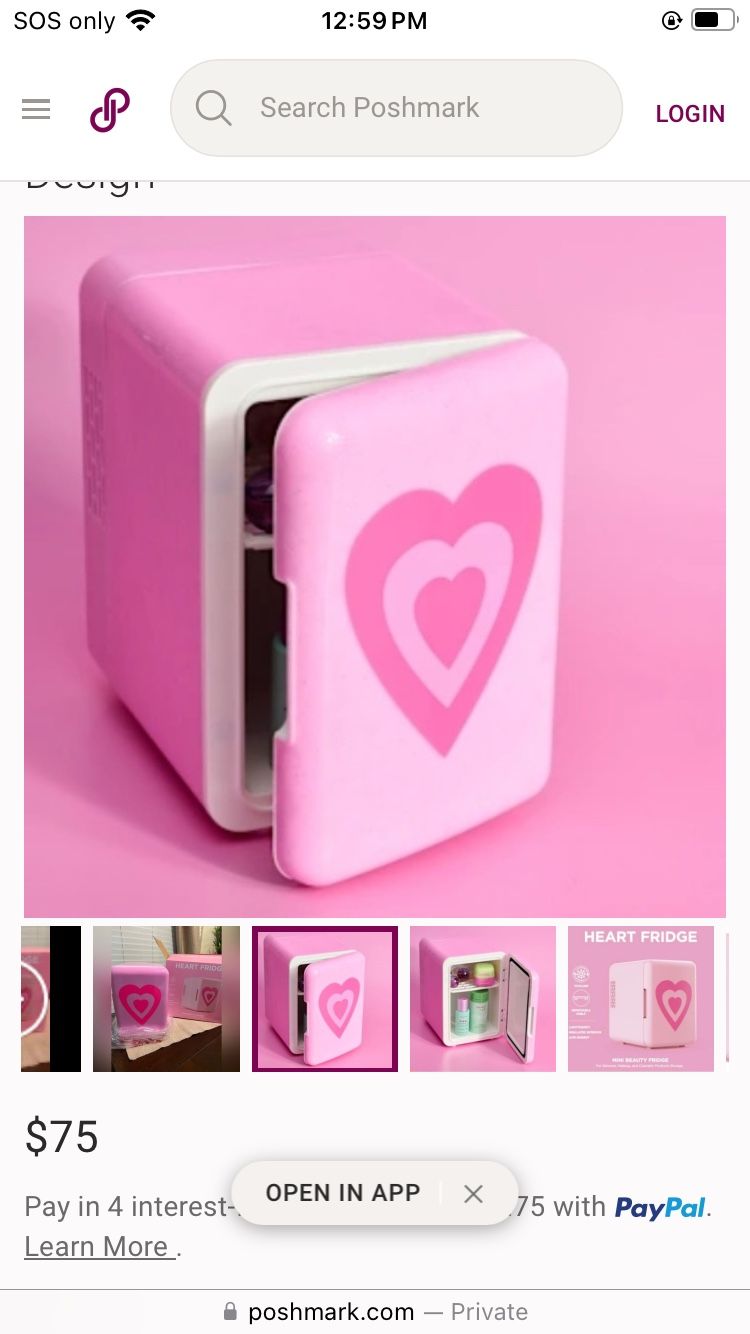 Pink Cosmetic Fridge
