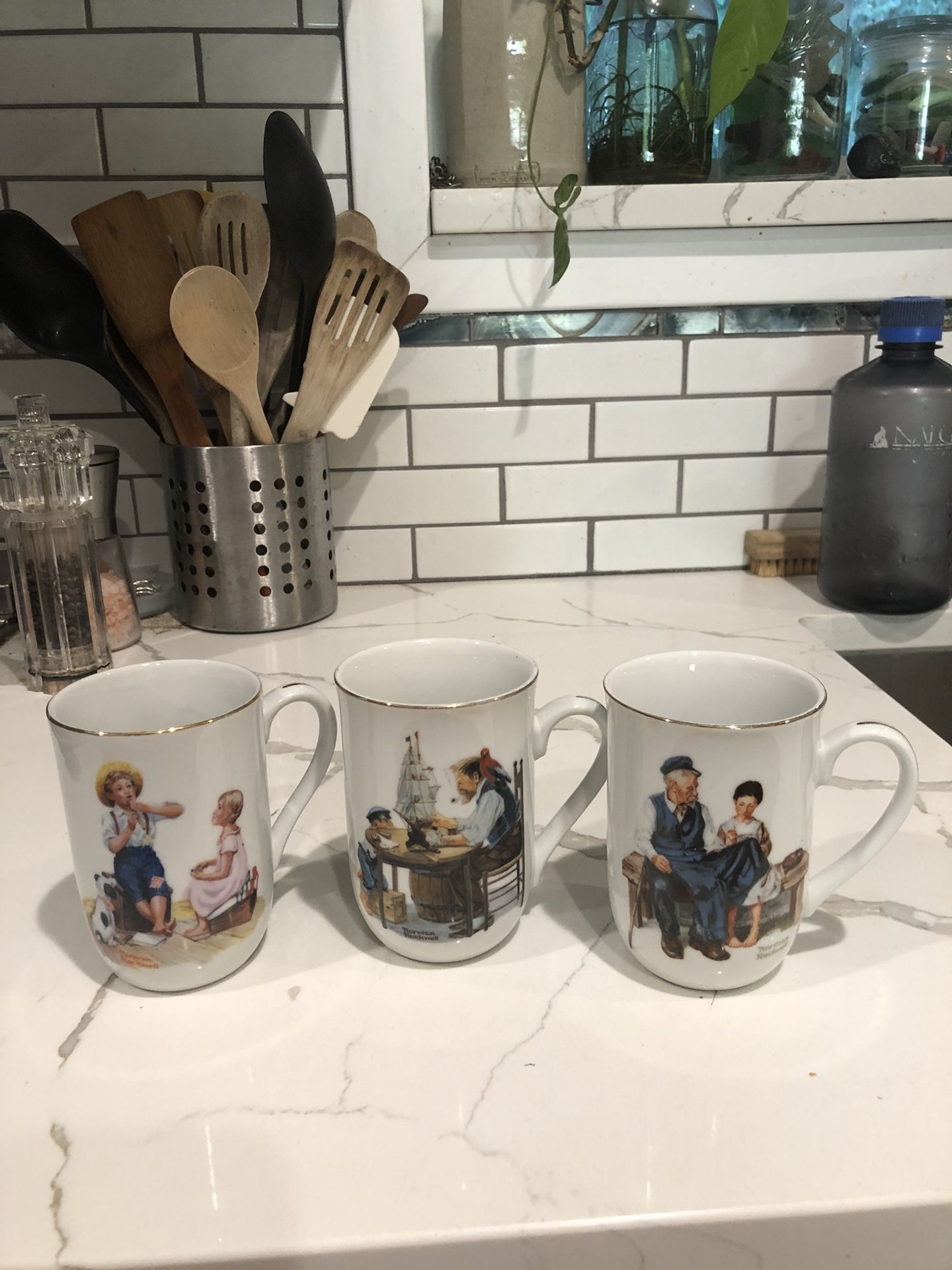 1980’s Norman Rockwell Museum Mugs (3)