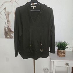 Michael Kors Women's Olive Green Hoodie Sweater Size 1X