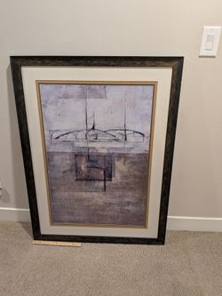 Large framed poster