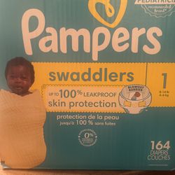 Pampers Swaddlers Size 1 164 Count