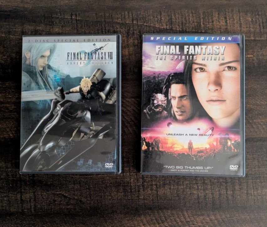 Final Fantasy VII Advent Children And Spirits Within DVD Blu Ray