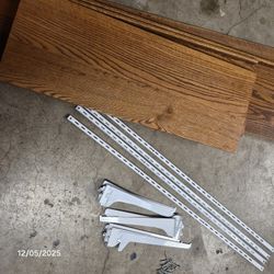 Finished Oak Shelving