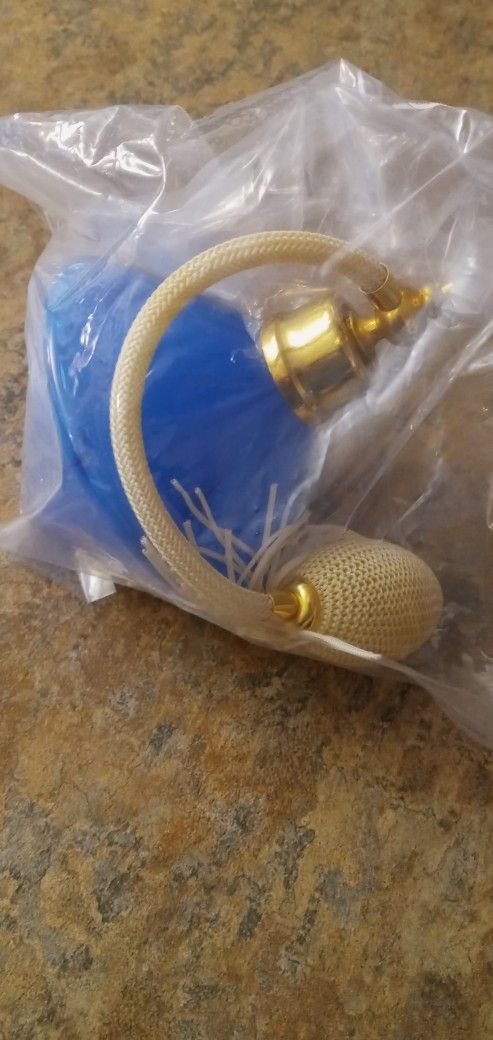Royal Crystal Blue Perfume Sprayer 1940s