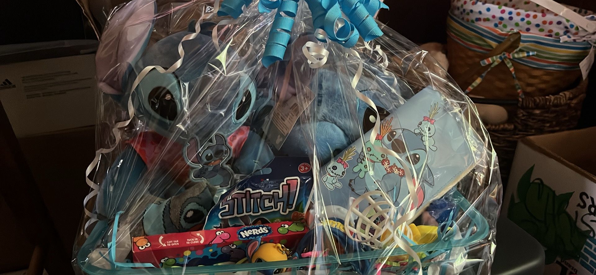 Large stitch gift basket
