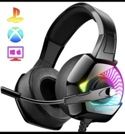 Gaming Headset-PS4 Headset K6 with Mic.7.1 Surround Sound&RGB LED Light