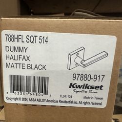 Kwikset Dummy Lock in Matte Black 