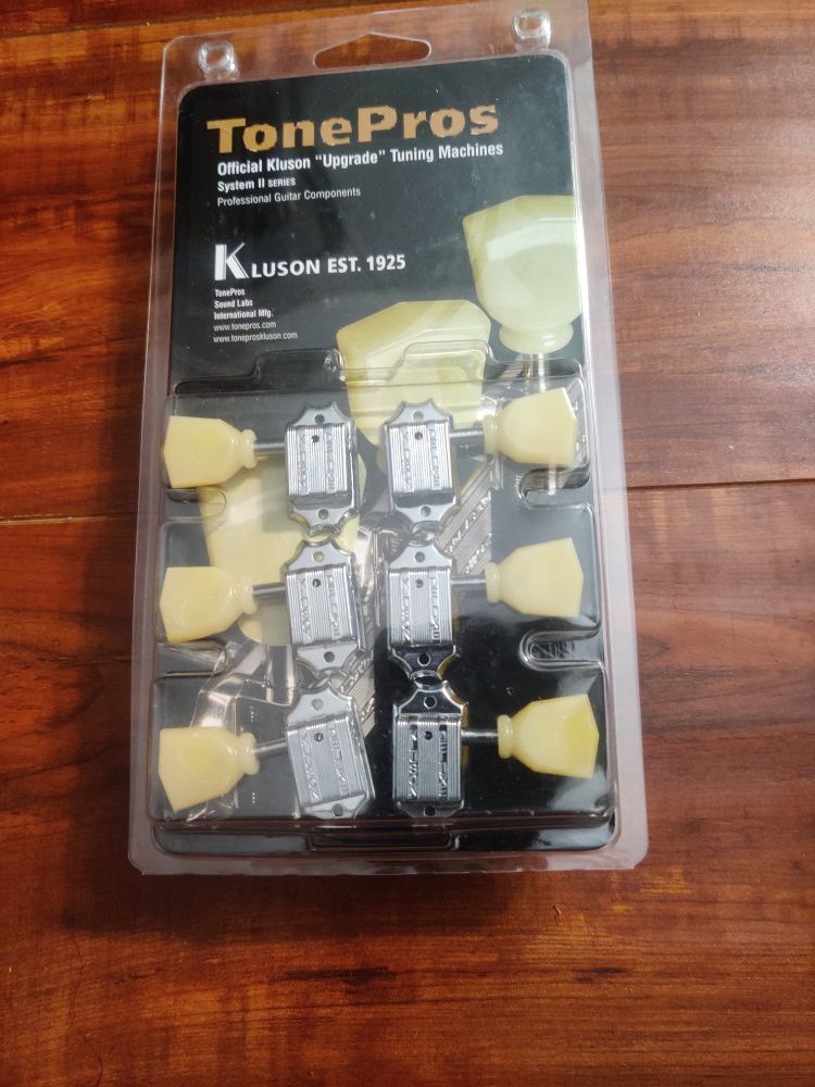 TonePros Aged Kluson Deluxe Tuners 3+3 Gibson Les Paul Sg Machine Heads
