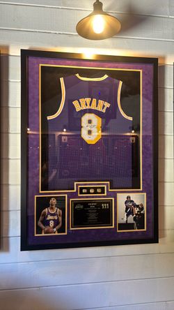 Kobe Bryant signed framed jersey PSA authenticated