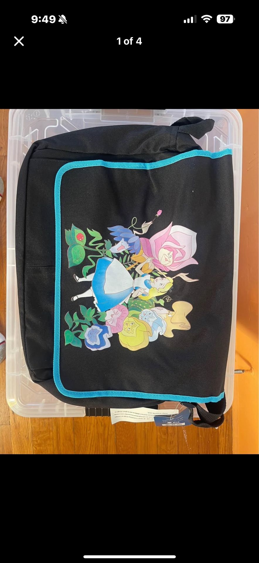 Alice in wonderland backpack: bag