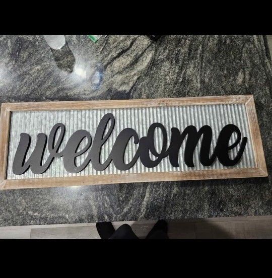 welcome sign